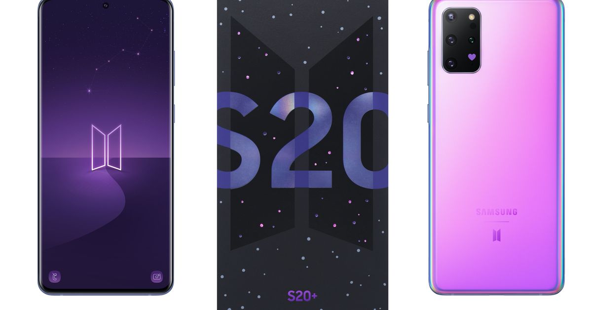 Samsung's newest unique edition cellphone is a BTS-branded ...