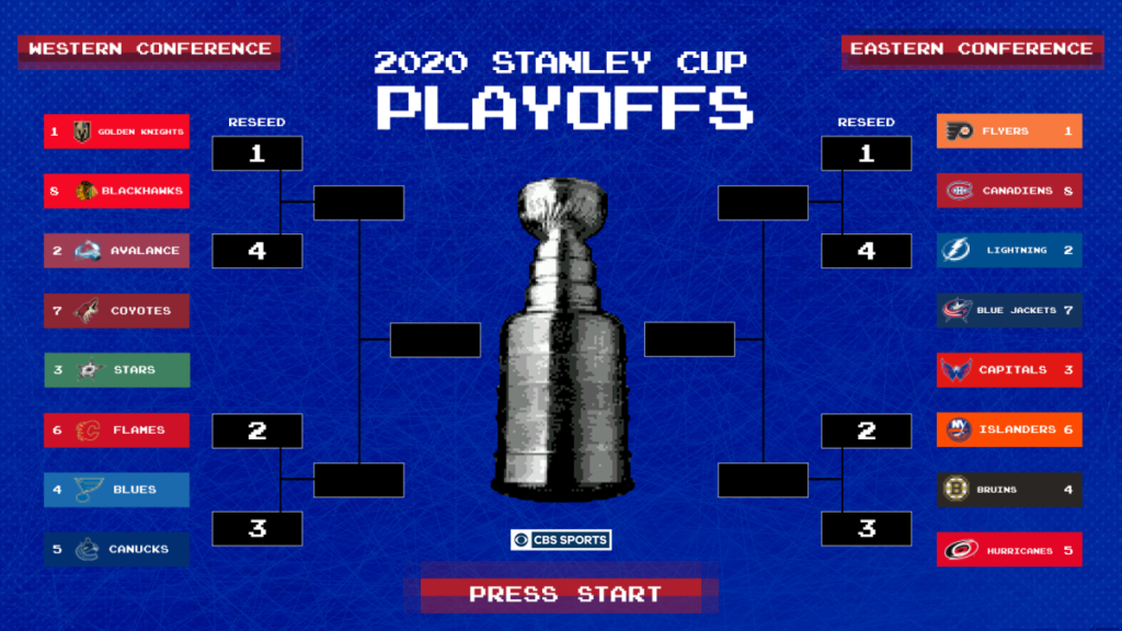 2020 NHL Playoffs bracket Stanley Cup Playoffs games, schedule