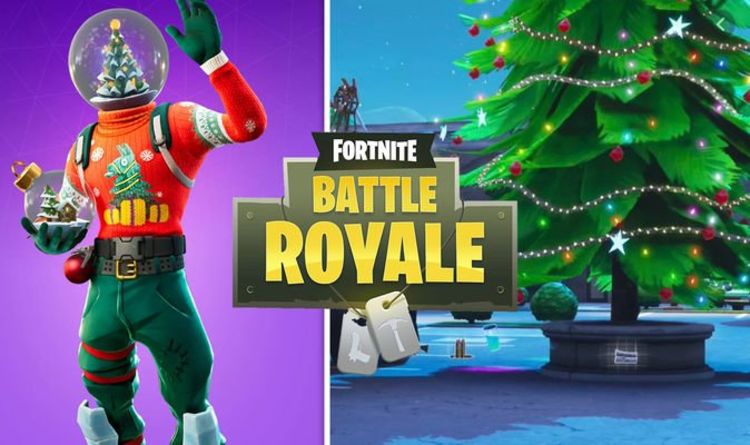 Fortnite Christmas Trees-Dancing Operations On Various Holiday Trees Snow Down Challenges | Games | Entertainment