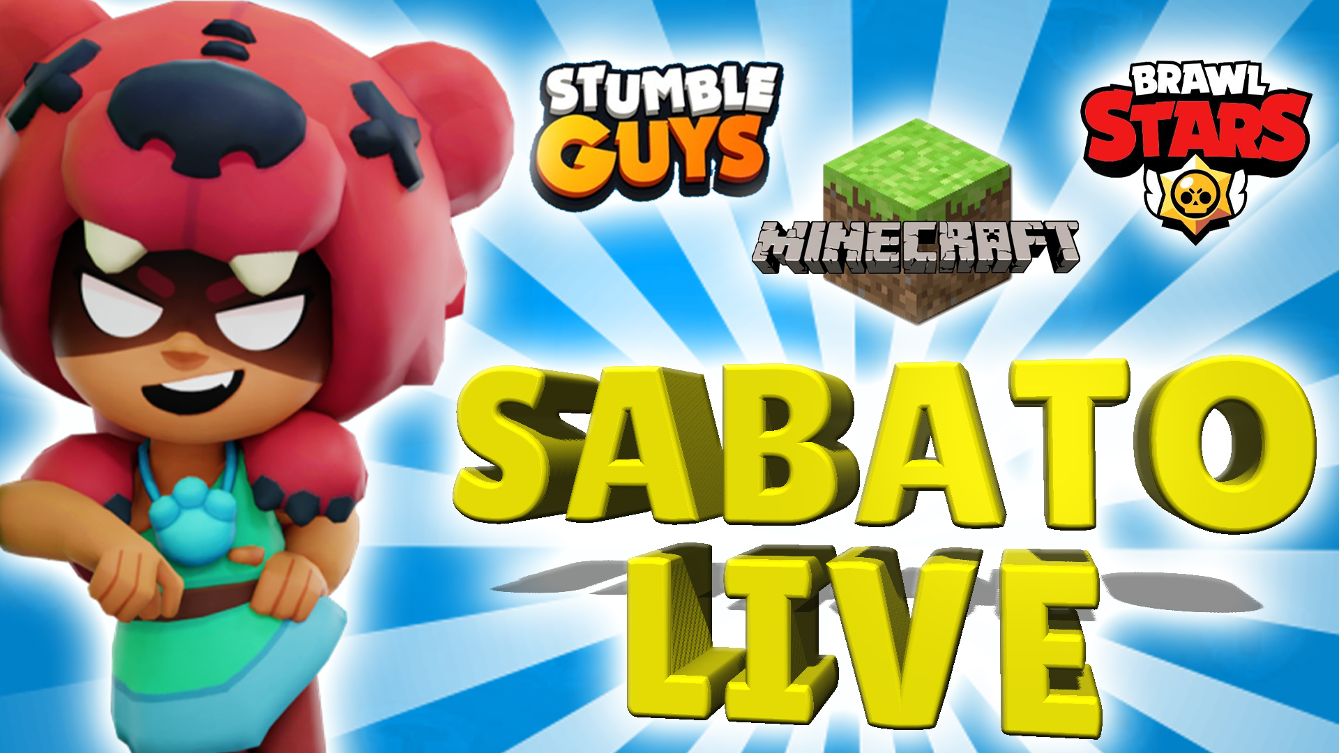 Today Super Live On Youtube To Have Fun With Brawl Stars Stumble Guys And Minecraft - foto brawl stars youtuber