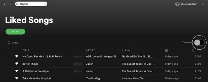 download songs from spotify pc